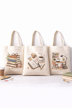 COMBO H-1 ,Study Core Canvas Tote Bags