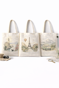 COMBO M-1 , Ocean Aesthetic Canvas Tote Bags