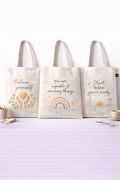 COMBO R-1 , Fashion Girl Canvas Tote Bags