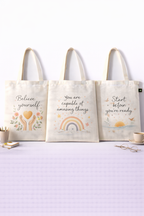 COMBO R-1 , Fashion Girl Canvas Tote Bags
