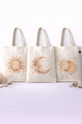 COMBO S-1 , Abstract Art Canvas Tote Bags