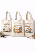 COMBO X-1 , Manifestation Aesthetic Canvas Tote Bags