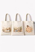 COMBO Y-1 , Galaxy Aesthetic Canvas Tote Bags