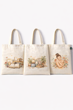 COMBO Y-1 , Galaxy Aesthetic Canvas Tote Bags
