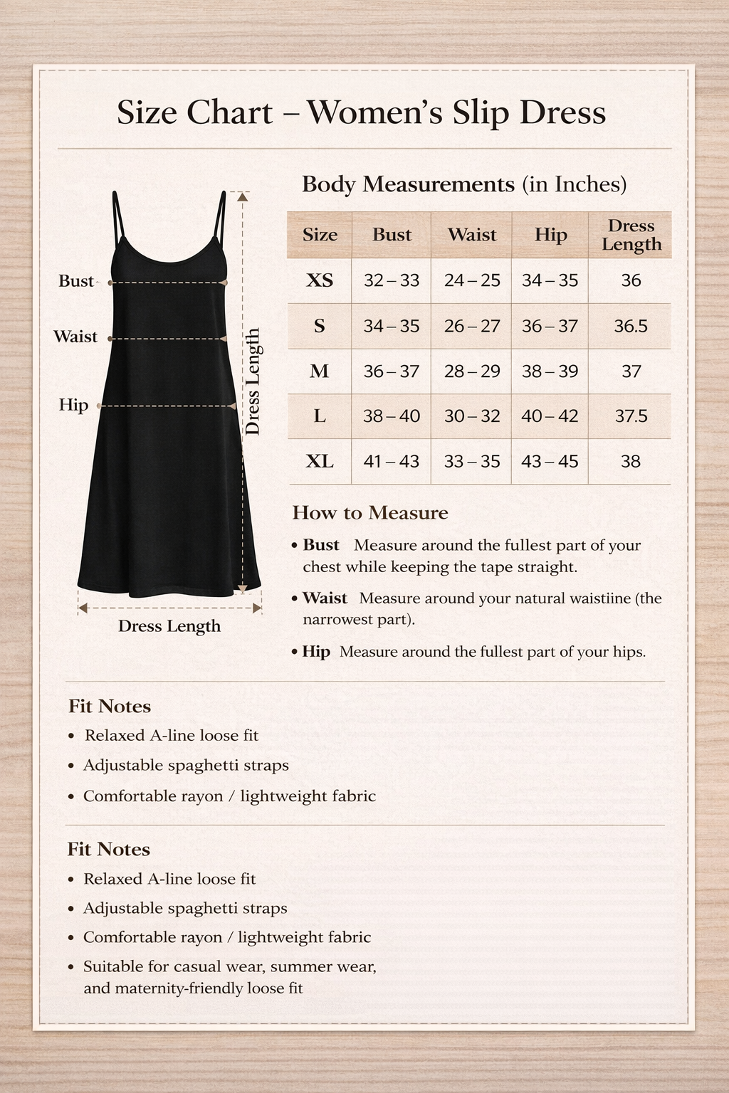 Classic Summer Slip Dress