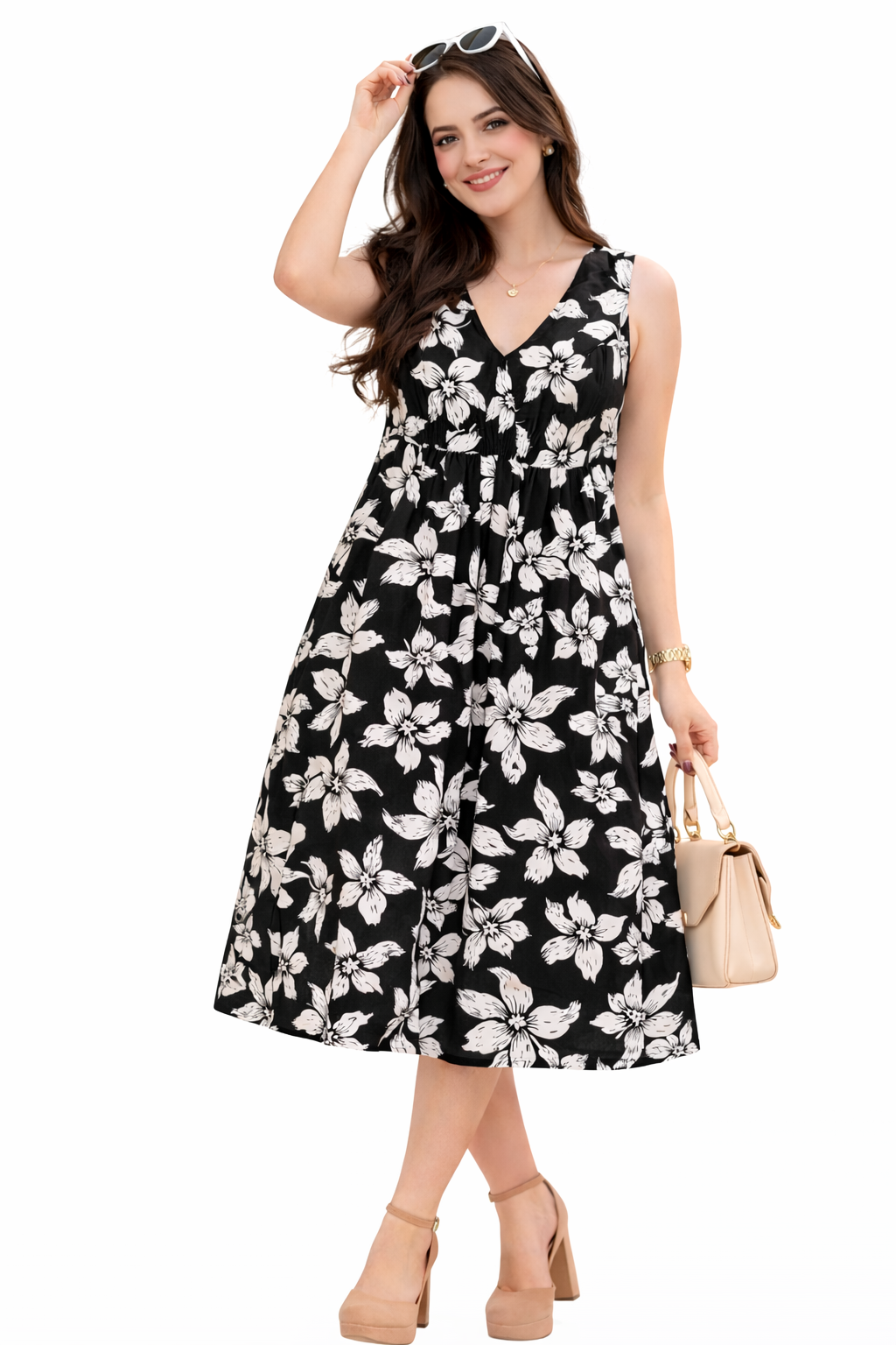 Moonflower Rayon Sun Dress